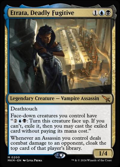 Etrata, Deadly Fugitive PMKM-200P Murders at Karlov Manor Promos Magic card