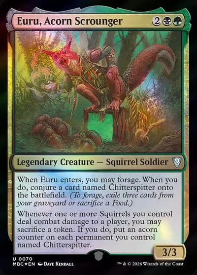 Euru, Acorn Scrounger 70 Mystery Booster Commander Edition Magic card