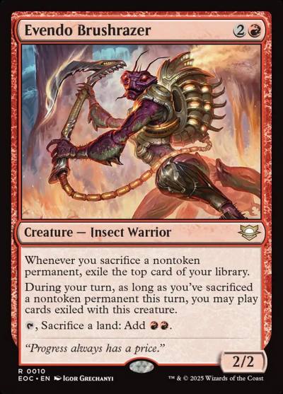 Evendo Brushrazer EOC-10 Edge of Eternities Commander Magic card