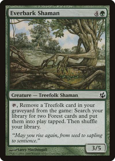Everbark Shaman 121 Morningtide Magic card
