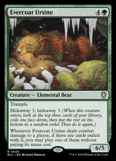 Evercoat Ursine BLC-30 Bloomburrow Commander Magic card