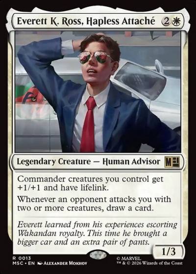 Everett K. Ross, Hapless Attaché MSC-13 Marvel Super Heroes Commander Magic card