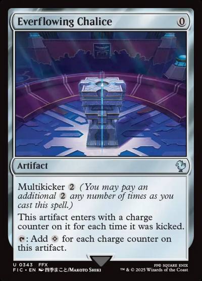 Everflowing Chalice FIC-343 Final Fantasy Commander Magic card