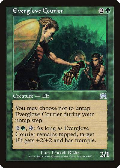 Everglove Courier 262 Onslaught Magic card