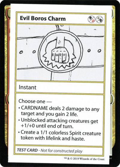 Evil Boros Charm CMB2-90 Mystery Booster Playtest Cards 2021 Magic card