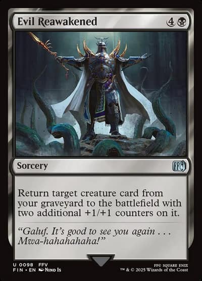 Evil Reawakened FIN-98 Final Fantasy Magic card