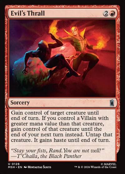 Evil's Thrall MSH-128 Marvel Super Heroes Magic card