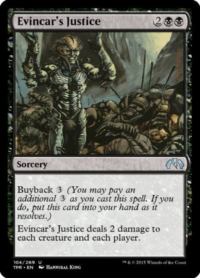 Evincar's Justice TPR-104 Tempest Remastered Magic card