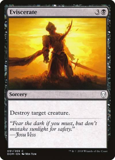 Eviscerate DOM-91 Dominaria Magic card