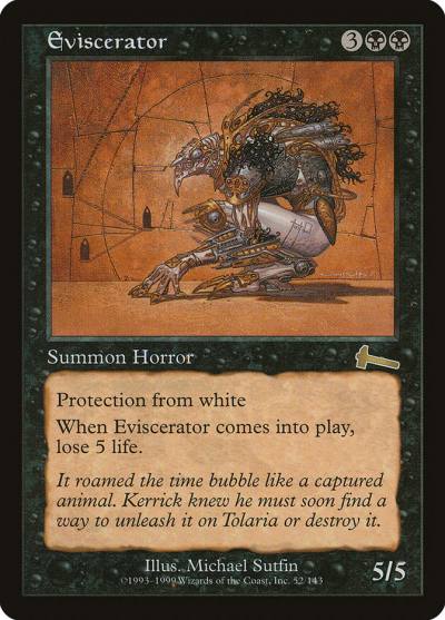 Eviscerator 52 Urza's Legacy Magic card