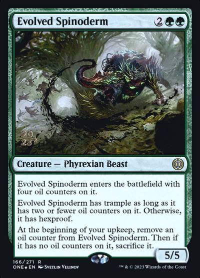 Evolved Spinoderm PONE-166S Phyrexia: All Will Be One Promos Magic card