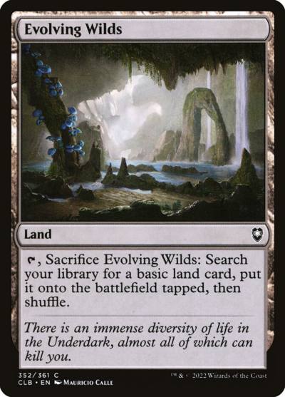 Evolving Wilds CLB-352 Commander Legends: Battle for Baldur's Gate Magic card