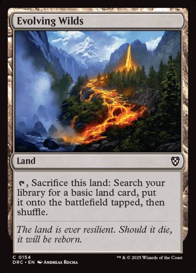 Evolving Wilds DRC-154 Aetherdrift Commander Magic card