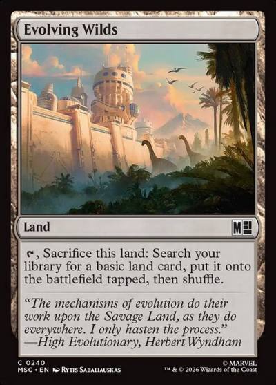 Evolving Wilds MSC-240 Marvel Super Heroes Commander Magic card