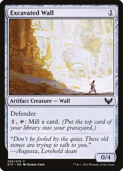 Excavated Wall 255 Strixhaven: School of Mages Magic card