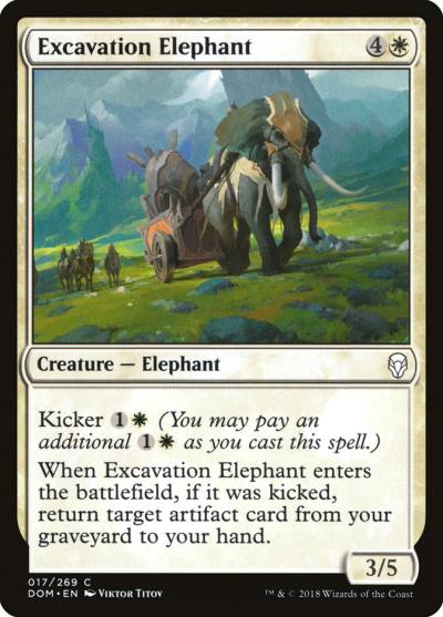 Excavation Elephant DOM-17 Dominaria Magic card