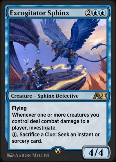 Excogitator Sphinx YMKM-6 Alchemy: Murders at Karlov Manor Magic card