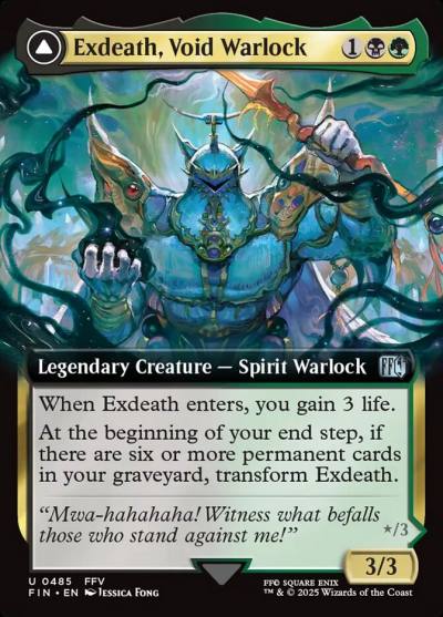Exdeath, Void Warlock // Neo Exdeath, Dimension's End FIN-485 Final Fantasy Magic card
