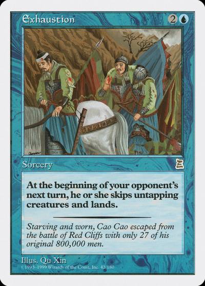 Exhaustion PTK-42 Portal Three Kingdoms Magic card
