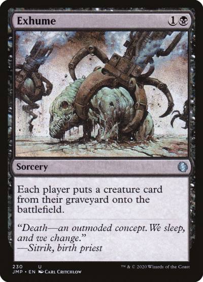 Exhume JMP-230 Jumpstart Magic card
