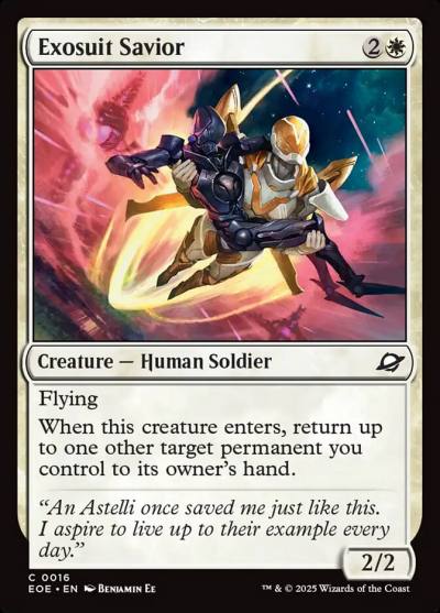 Exosuit Savior EOE-16 Edge of Eternities Magic card