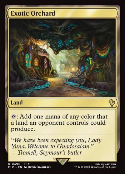 Exotic Orchard FIC-390 Final Fantasy Commander Magic card