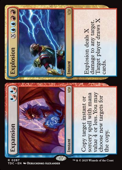 Expansion // Explosion TDC-287 Tarkir: Dragonstorm Commander Magic card