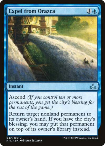 Expel from Orazca RIX-37 Rivals of Ixalan Magic card