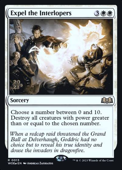 Expel the Interlopers PWOE-13S Wilds of Eldraine Promos Magic card