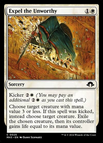 Expel the Unworthy MH3-25 Modern Horizons 3 Magic card