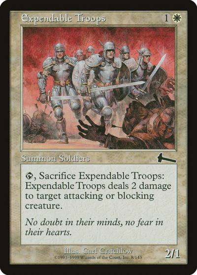 Expendable Troops 8 Urza's Legacy Magic card