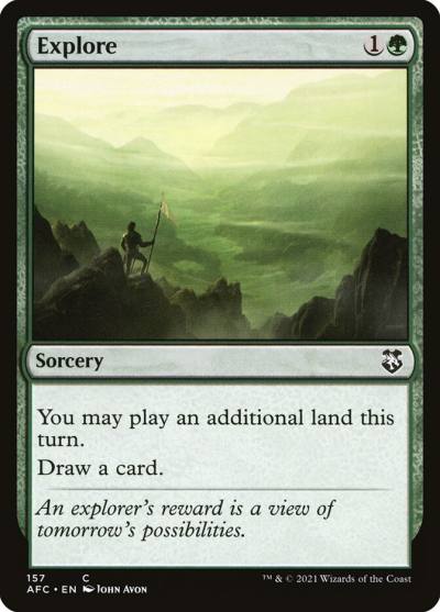 Explore AFC-157 Forgotten Realms Commander Magic card