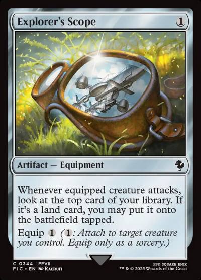 Explorer's Scope FIC-344 Final Fantasy Commander Magic card