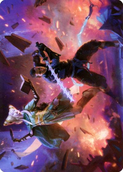 Explosive Entry // Explosive Entry ANEO-13 Neon Dynasty Art Series Magic card