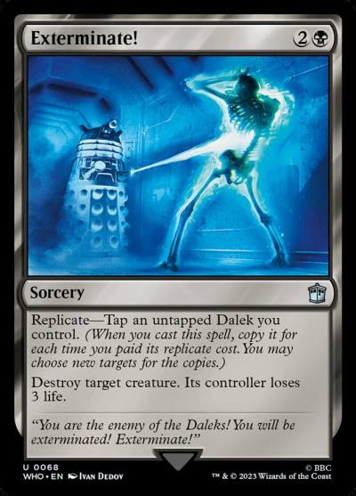 Exterminate! WHO-68 Doctor Who Magic card