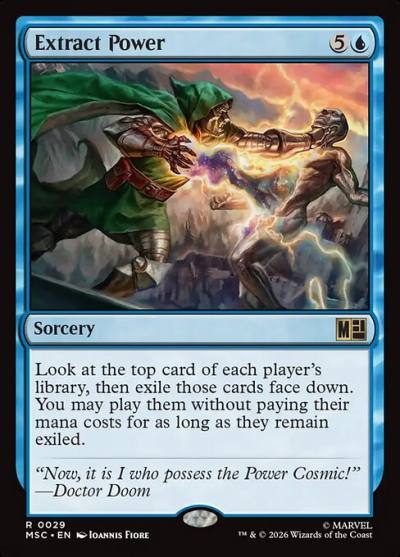 Extract Power MSC-29 Marvel Super Heroes Commander Magic card