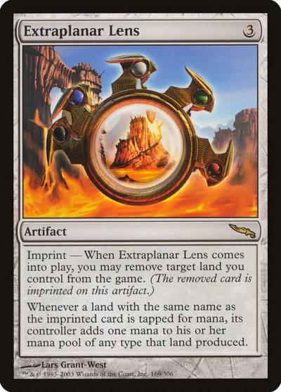 Extraplanar Lens MRD-169 Mirrodin Magic card