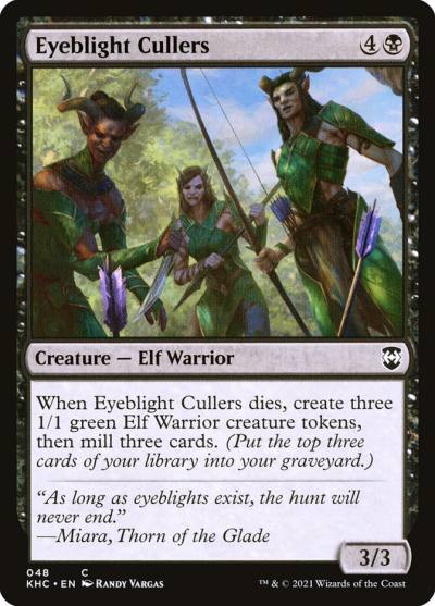 Eyeblight Cullers KHC-48 Kaldheim Commander Magic card