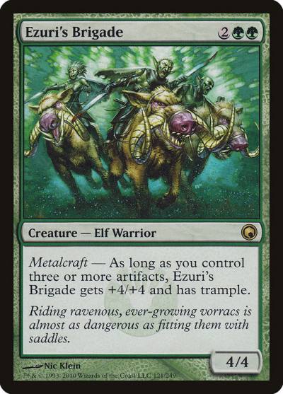 Ezuri's Brigade SOM-121 Scars of Mirrodin Magic card
