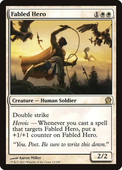 Fabled Hero THS-12 Theros Magic card