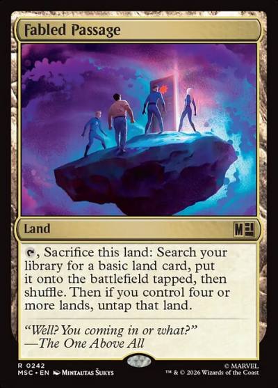Fabled Passage MSC-242 Marvel Super Heroes Commander Magic card