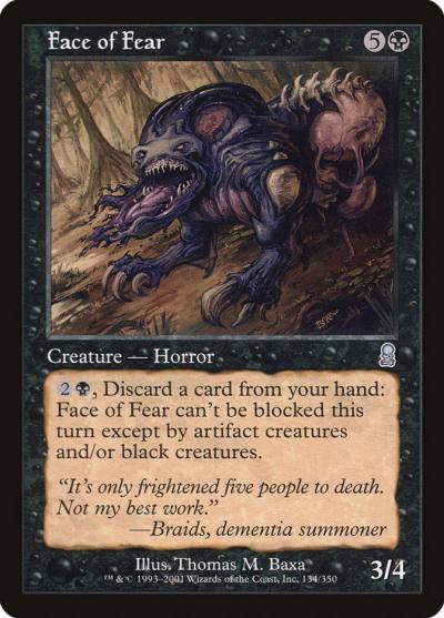 Face of Fear 134 Odyssey Magic card