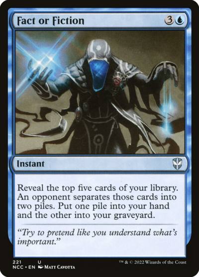 Fact or Fiction NCC-221 New Capenna Commander Magic card
