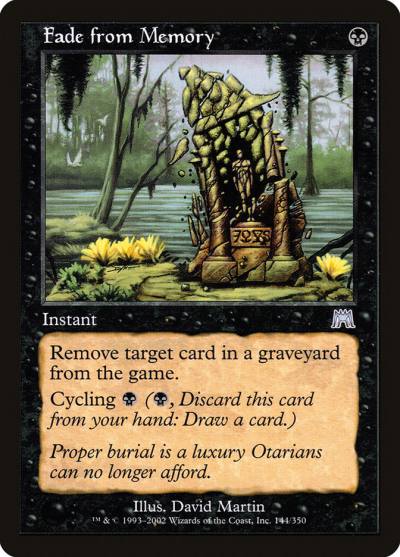 Fade from Memory ONS-144 Onslaught Magic card
