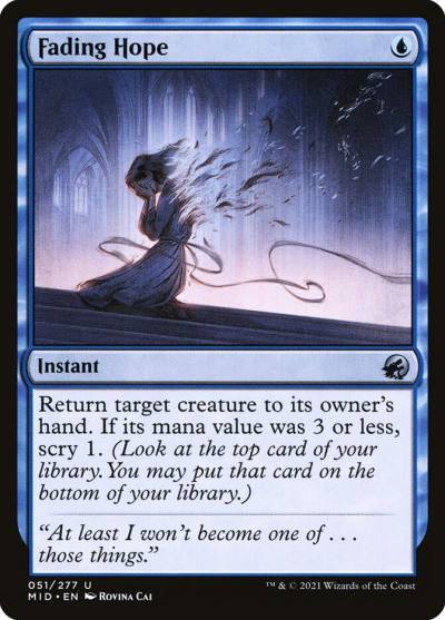 Fading Hope MID-51 Innistrad: Midnight Hunt Magic card
