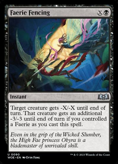 Faerie Fencing WOE-90 Wilds of Eldraine Magic card