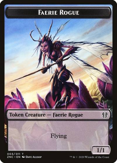 Faerie Rogue TZNC-3 Zendikar Rising Commander Tokens Magic card