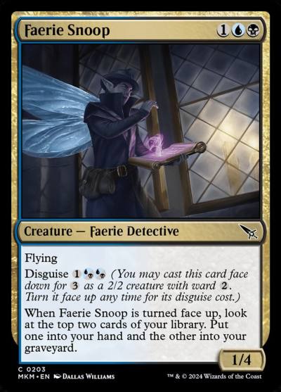 Faerie Snoop 203 Murders at Karlov Manor Magic card