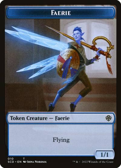 Faerie TSCD-10 Starter Commander Deck Tokens Magic card
