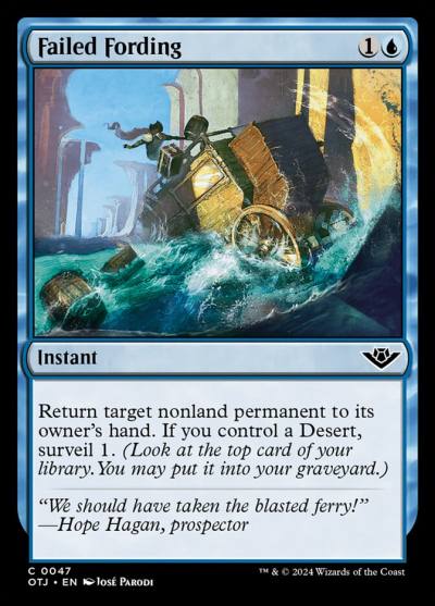 Failed Fording OTJ-47 Outlaws of Thunder Junction Magic card